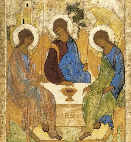 Andrei Rublev’s icon of the Trinity, early 15th century