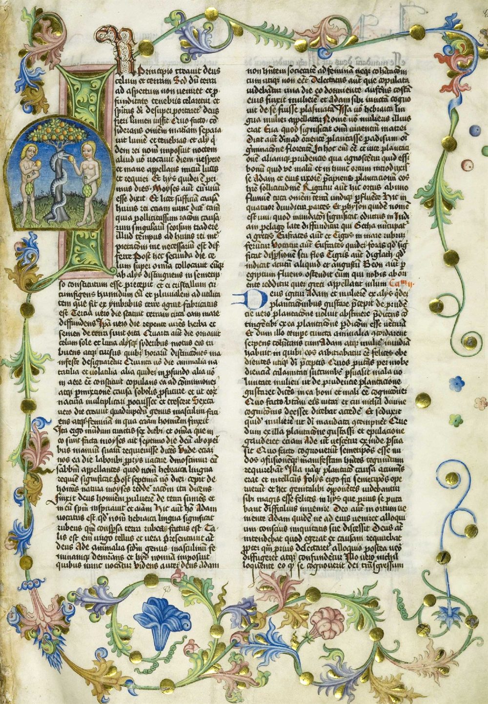 A manuscript leaf from Josephus's Antiquities of the Jews